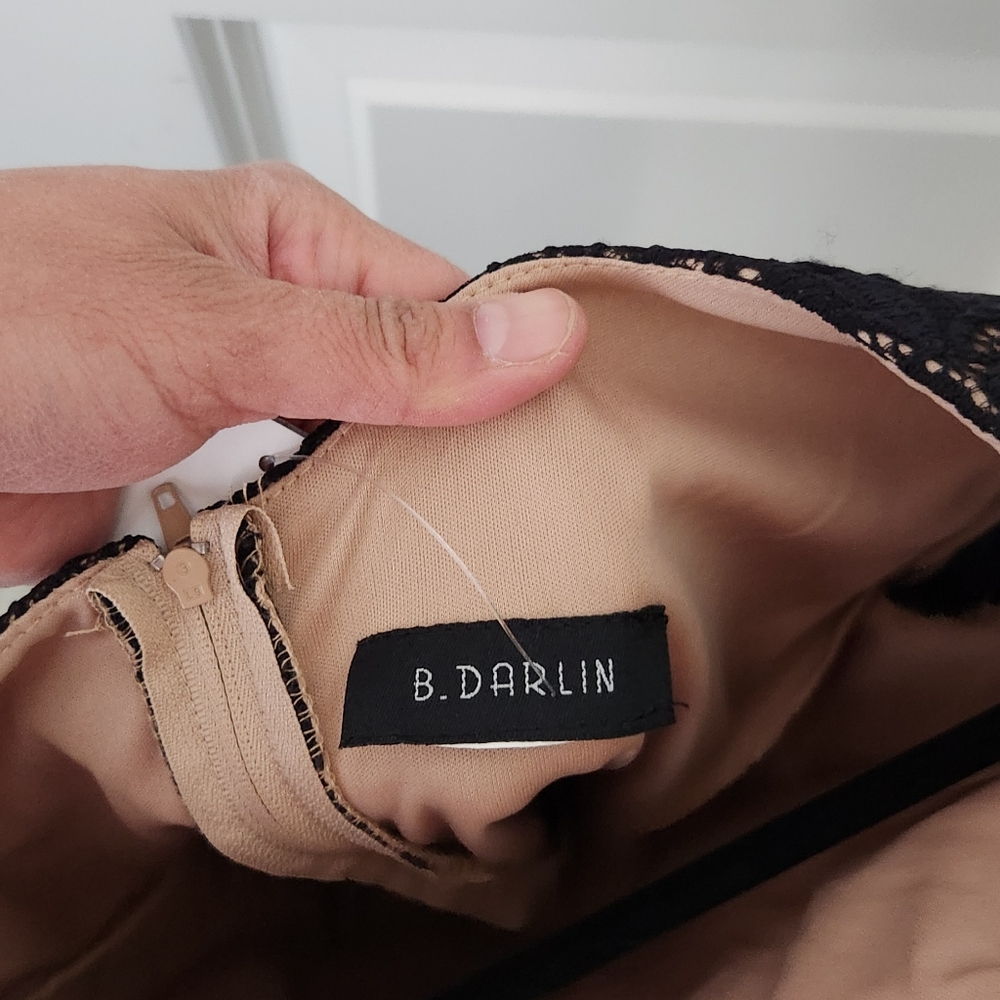 B Darlin Black A-line Dress - Picture 3 of 5